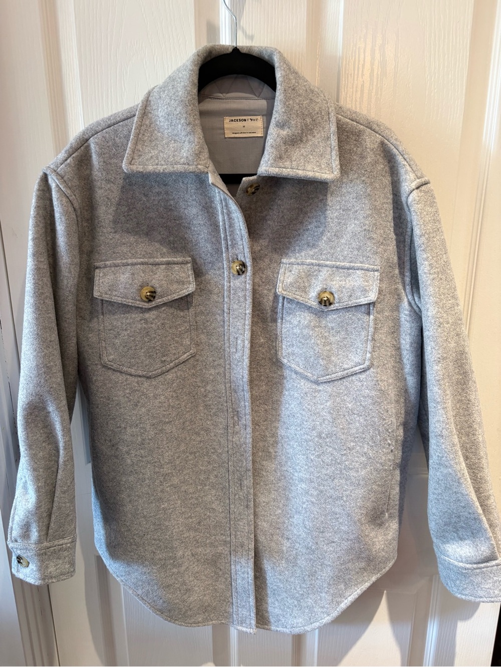 Poshmark title

Jackson Rowe Gray Wool Blend Shacket Jacket Size Medium